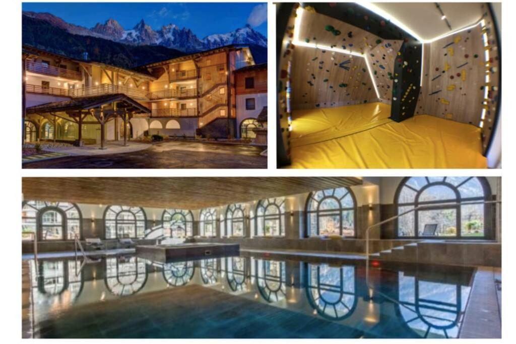 Chic Appart 6 Pers Dans Residence Luxueuse "La Cordee" Wellness Gym Piscine Ouvert Et Teletravail Chamonix Eksteriør billede
