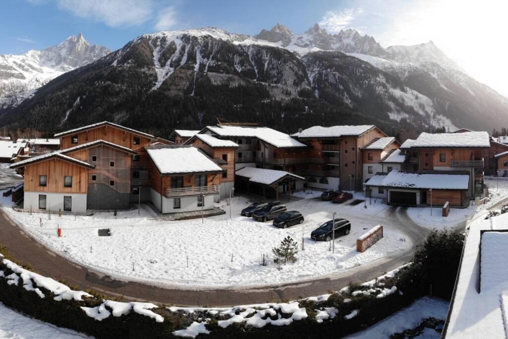 Chic Appart 6 Pers Dans Residence Luxueuse "La Cordee" Wellness Gym Piscine Ouvert Et Teletravail Chamonix Eksteriør billede