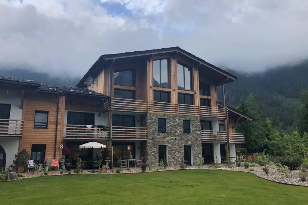 Chic Appart 6 Pers Dans Residence Luxueuse "La Cordee" Wellness Gym Piscine Ouvert Et Teletravail Chamonix Eksteriør billede