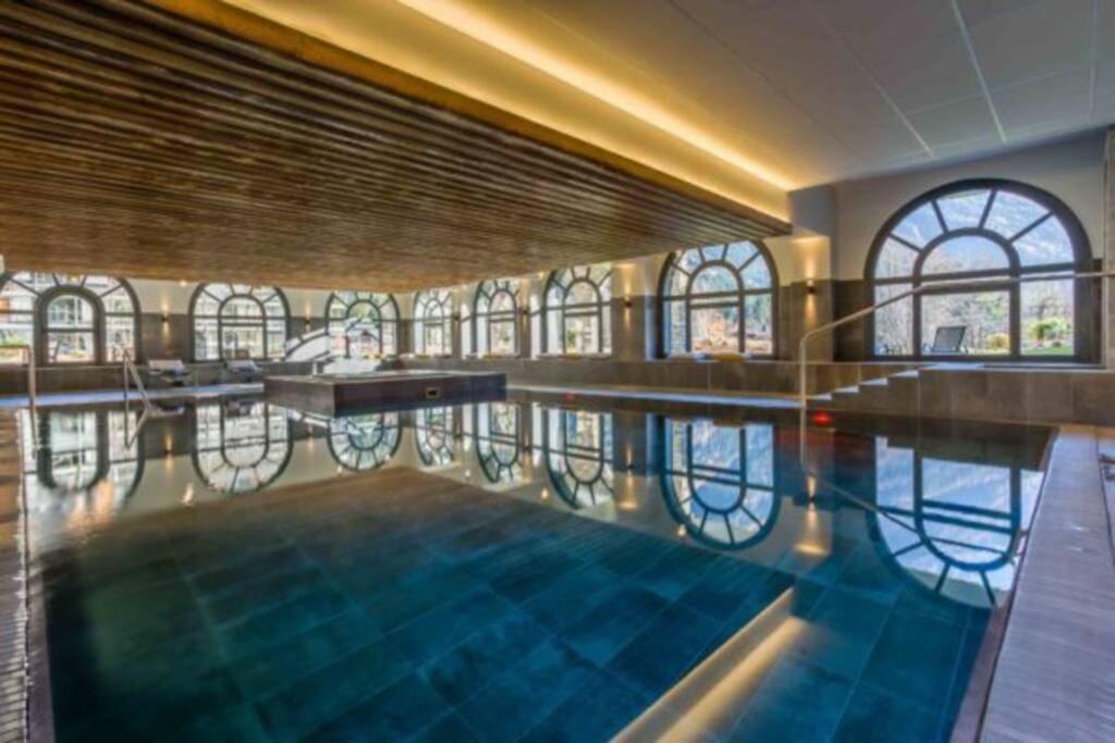 Chic Appart 6 Pers Dans Residence Luxueuse "La Cordee" Wellness Gym Piscine Ouvert Et Teletravail Chamonix Eksteriør billede